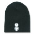 Black beanie with dice and skull