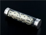 Silver and Glass Dice Holder