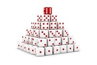 White Dice in Pyramid White Dice in Pyramid