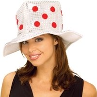 silver dice hat